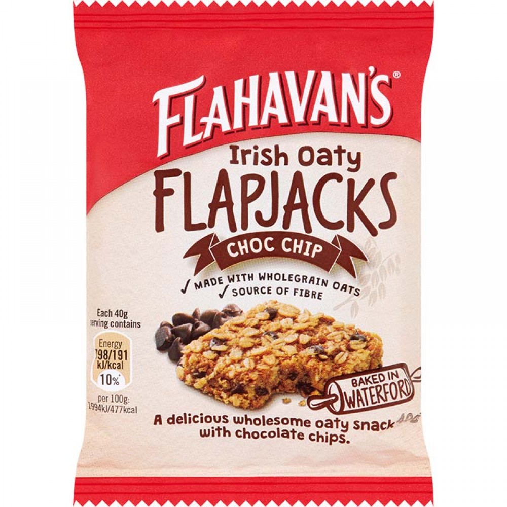 Flahavan's Chocolate Chip Flapjacks 24Piece Box Candy